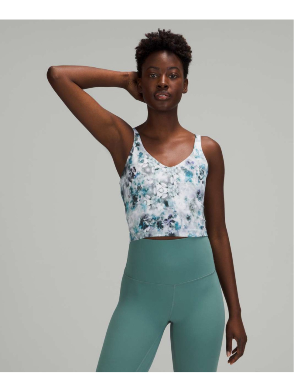 LULULEMON Align Kaleidofloral Multicolour Tank, Athletic Top, Sz 6